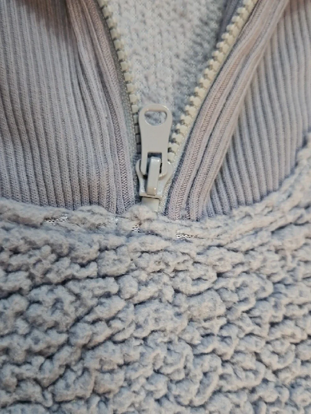 Aerie Sherpa Corduroy Quarter Zip Fleece S Gorpcore Sherpa Cozy